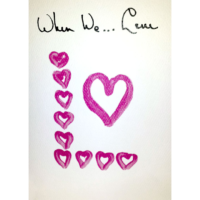 When We Made Love Greeting Card, (1x1)